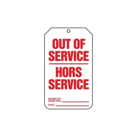 Accuform RP-Plastic, 3-1/4 in Width, 0.075 in Height, , 25 PK TCF505PTP